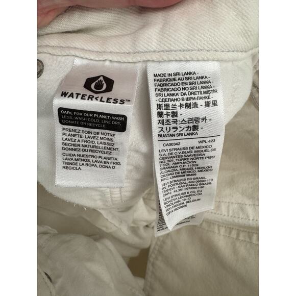 Levi's Silvertab '94 Baggy Distressed Jeans‎ Women's 31x31 White - Picture 13 of 13